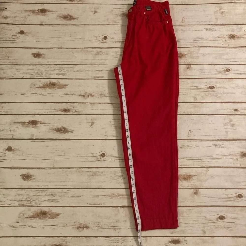 Vintage Versace Couture Red Jeans Size 30